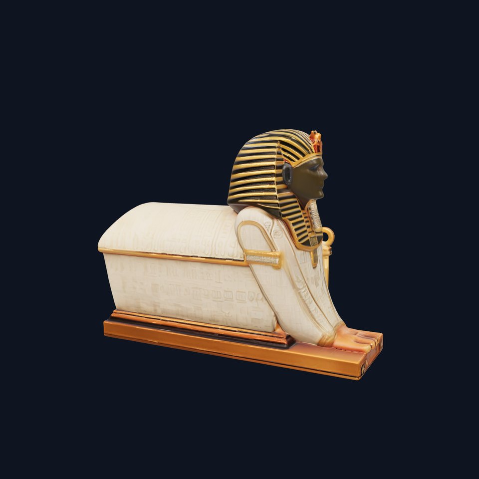 Egyptian Sphinx Sarcophagus Model Pack